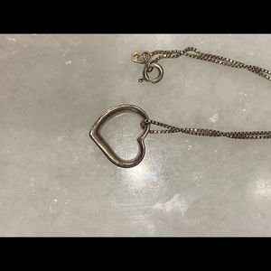Italian 925 sterling silver heart and chain